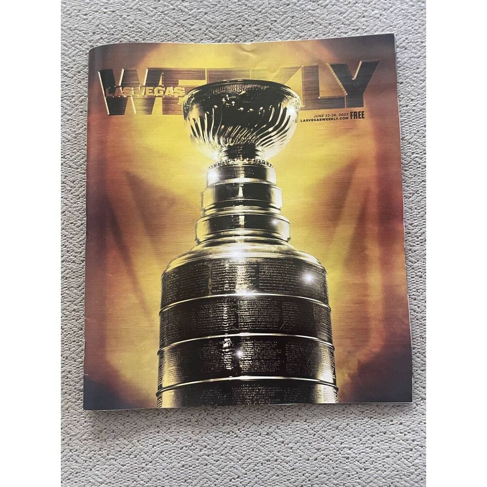 VEGAS GOLDEN KNIGHTS LAS VEGAS WEEKLY STANLEY CUP COMMEMORATIVE MAGAZINE 6-22-23